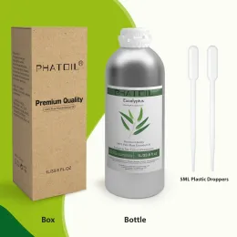 Gear Phatoil 1000ml Vanilla Pure Plant Essential Oils for Humidifier Aroma Diffuser Perfume Massage Spa Bath Perfume with Droppers