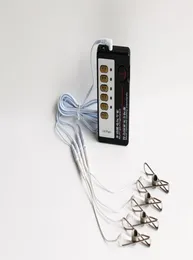 Elektroschock-Stimulation, Nippelklemmen, Schamlippen-Clip, BDSM-Bondage-Ausrüstung, schweres Spielfoltergerät, Sexspielzeug für Erwachsene für Paare3649014