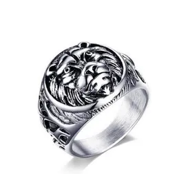 High quality Stainless Steel Ring The lion Biker Animal Ring Fashion Jewelry 18mm Men Ring Punk Anillons Hombre US size 7114348057
