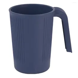 Tumblers Hasız-Döşemeli Su Kupası Konforlu Tutlu Tutlu Kamar için Kulplu Dayanıklı Kırılmaz bardaklar Günlük Kullanım Kolay