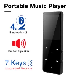 스피커 4colors Bluetooth 4.2 MP3 플레이어 Walkman 1.8 인치 터치 스크린 FM 라디오 스피커 eBook MP4 MP5 스포츠 미니 음성 레코더