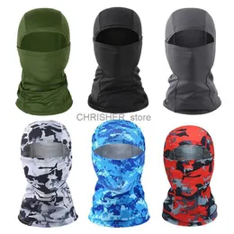 Tactical Hood Men Tactical Balaclava Face Mask Summer Sun Protection Bandana Cooling Neck Gaiter Hiking Scarves Motorcycle Cycling Helmet HoodL2402