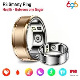 Ringe Multifunktionaler Smart Ring Gesundheitstracker Herzfrequenz Körpertemperatur Blutsauerstoffmonitor Wasserdicht Männer Frauen Schlaf Fitness