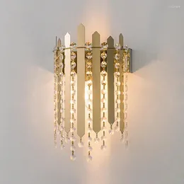 Lampada a parete Lampade a LED in cristallo postmoderno SCONCIO CAPPER SCONCIO LIGHIO TV SCHEDA SCHEDA DI SCHEDA