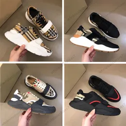 2024 Man Designer Casual Shoes Vintage Sneakers Marke Striped Trainer Gitterdruck Schuh kariert klassisches Bahnsteig Sneaker -Check Muster Herren Mesh Tuch Trainer