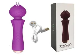 Sex Toy Massager Wand Massager 45mm Vibrating Head Usb Rechargeable Handheld Cordless Vibrator Adult Toys7261750