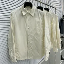 Koszule jesienne Klasyczne białe w paski Mężczyźni Koszule biznesowe codzienne bawełniane bluzki luksusowe koszule 240223