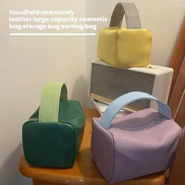 Cosmetic Bags Green/Purple/Yellow Bag Multipurpose Waterproof Wash Gift For Birthday Anniversary