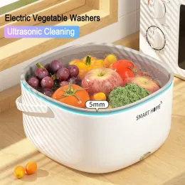 Microfones Ultrassom Lavagem vegetal Hine com alça grãos de alimentos Purifie Bateries Batteries Powered Kitchen Gadgets para garrafas de frutas