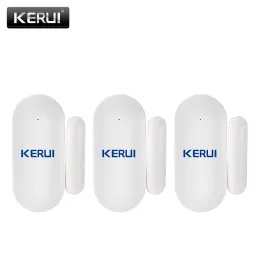 الكاشف Kerui مستشعر الباب المصغر اللاسلكي Mini Sensor Home Security 433MHz نافذة الباب مفتوح الاكتشاف الإنذار لـ G18 W18 W20 K52 نظام إنذار