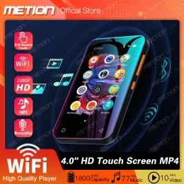 Players WIFI Bluetooth MP4 MP3 player 4.0 inch full touch screen student sports HIFI music Walkman builtin 8GB memory can be networked