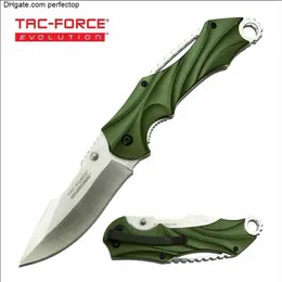 Bıçak Taktik Cep Tac-Force Evolution Harpoon Blade Avcılık Bıçak Ordusu Yeşil Alüminyum Kulplar EDC Açık Mekan Kamp Hayatta Kalma Katlanır Bıçak Aracı