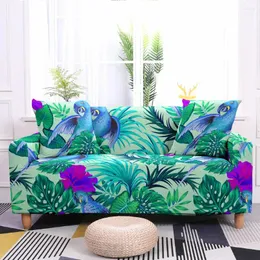 Chair Covers Tropic Leaves Elastic Stretch Sofa Cover For Living Room Corner Slipcovers Sectional 2/3 Seaters Couch L Shape