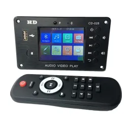 Placa decodificadora mp3, bluetooth 5.0, receptor de áudio estéreo, hd, reprodutor de vídeo, flac, wav ape, decodificação de rádio fm, usb, tf para amplificador de carro