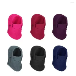 Caschi da moto caldi per uomo sciarpa antivento maschera collare cappello cofano outdoor Skullies pullover berretto berretti con cappuccio donna inverno