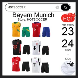 23 24 Jersey de futebol de futebol infantil do Bayern de Munique Munique Maillot Chandal Futbol Investigação Kit de Foot