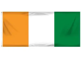 Cote Divoire Flag 90x150cm African Civ Country Nation Flag Banner 3x5 ft Polyester Tryckt högkvalitativt flygande Hängande inomhus Outd4432467