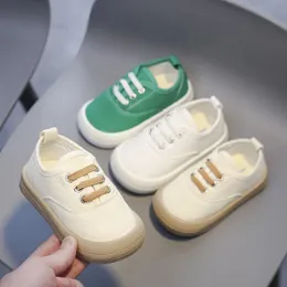 Barn casual canvas skor för baby pojkar flickor utomhus sneakers bekväma non slip moft suled spädbarn småbarnskor storlek 1928 240220