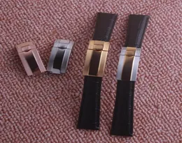 New 20MM Black Green Brown Blue Genuine Leather Watchband Watch Strap For Role GMT Watch243b8956107