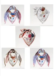 New Designer Classic Pattern Shawl Silk counter Scarves Luxury V Fashion Handle Bag Scarves Bandana square Bandeaus Headband Luxurious Pashmina Wraps Multi M77662