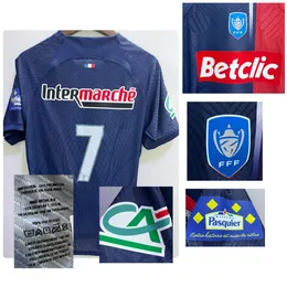 Home Textile Match Warn Player Issue 2024 Coupe de France Maillot Asensio Lee Kang w Kolo Muani Dembele Ramos French League Puchar Soccer Patch Patch Patch