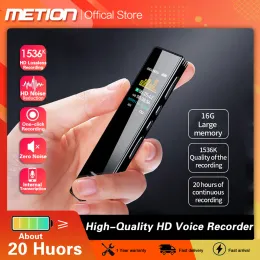 اللاعبون الجديد HD Digital Voice Recorder Recorder Lovenuction Portable Oneclick Recording Business Interview Meeting Recorder MP3 Player