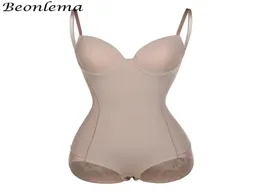 Beonlema Women Sexy Body Shapewear Bodysuit With Underwire Cup Butt Lifter Shaper Thin Waist Slimming Underwear Low Back 2201152361892