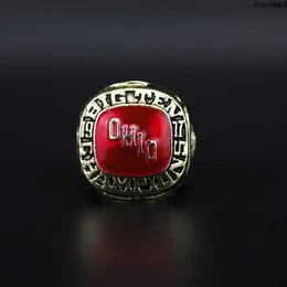 FZ0A Designer Commemorative Ring Band Rings 1977 Ohio State University Buckeye National Football Championship Championship Ring XR13