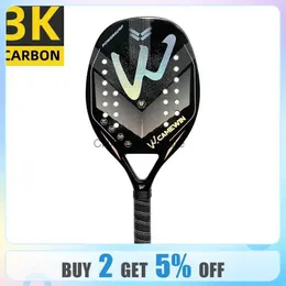 Tenis Raket Raket Plajı Tenis Handwin 3K Holografik Tam Karbon Fiber Çerçeve Feminino Maskulina Kit Rude Yüzey Tedavisi Yenieyner2402