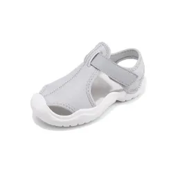 Outdoor Children Summer Sandals Boys Breathable Beach Shoes Girls Comfortable Hollow Sports Sandals Baby Soft Sole Barefoot Sandals