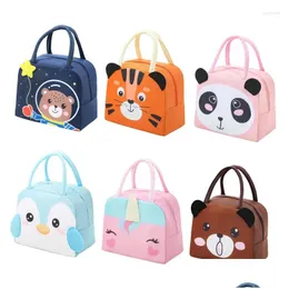 Other Dinnerware Dinnerware Cute Insation Lunch Box Portable Fridge Thermal Bag Kids School Insated Tote 3D Cartton Pattern Drop Deliv Dhgl3