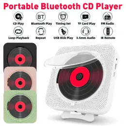 Speakers Portable CD Player Multimedia Bluetooth Speaker Stereo CD Players Wall Mounted Bluetooth Music Player Car CD Player with Bracket