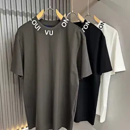 Versione avanzata T-shirt da uomo firmata T-shirt da donna casual Alfabeto 3D Lettera stereoscopica Manica corta Abbigliamento hip hop da uomo di lusso più venduto Taglia asiatica