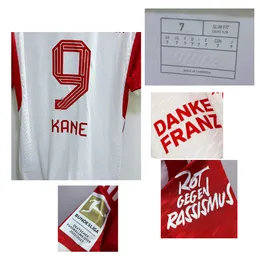 American College Football Wear Danke Franz Jersey Kane Sane Coman Muller Gnabry Kimmich Davies Minjae Maillot와 전체 스폰서