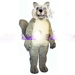 Costume da lupo sorridente carino mascotte vestito operato Costumi da festa di Halloween Taglia annuncio Abbigliamento consegna drop Dhfw9
