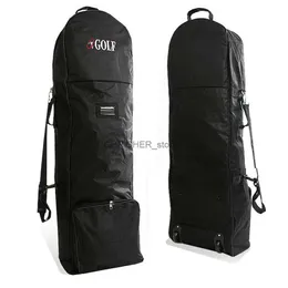 Sacos de golfe saco de viagem de golfe com rodas tamanho universal resistente clube de golfe capa de viagem para companhias aéreas golfe aviação bagl2402