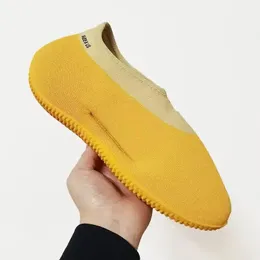 2024 designer sapatos de banana amarelo atlético rolo sapatos homens respirável meia boca tênis fundo grosso coco zapatillas hombre