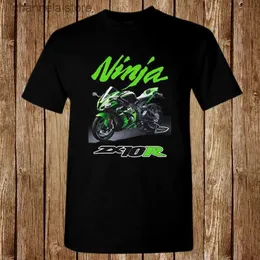 Męskie koszulki Drukuj T-shirt Męskie Krótkie klasyczne japońskie fanów motocyklowe Ninja ZX10R Motocykl Męskie T-shirt O-Neck Hipster T-shirty T240227