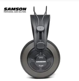 ヘッドフォンオリジナルのHifi Samson SR850監視スタジオ用のHifiヘッドセットセミペンバックヘッドフォン、ベルベットのイヤーカップ、小売ボックスなし