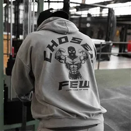 Moletons masculinos Moletons Mens Inverno Ginásios Algodão Hoodie Fitness Musculação Moletom Jaqueta Alta Bolsos Canguru Marca de Qualidade Roupas com Capuz T240227