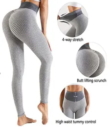 Pantaloni da yoga stretti Donna Fitness Leggings in rete Outfit Moda Sport Allenamento Patchwork Vita alta Elastico Push Up Legging Palestra Activew7130769