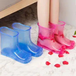 Tool Women Foot Soak Bath Therapy Massage Shoes Relaxation Ankle Boots Acupoint Sole Home Feet Care Hot Water Zapatos Mujer