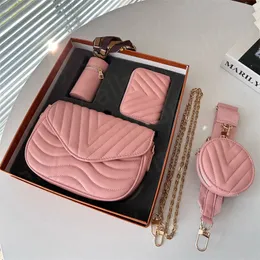 Designer Shoulder bag Crossbody 20*13 cm Luxury Messenger tote bag wallet favorite purse 3 piece set chain Classic Gift box
