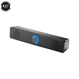 Högtalare 4D Surround SoundBar BluetoothCompatible 5.0 Datorhögtalare Wired Stereo Subwoofer Sound Bar för Laptop PC Home Aux -högtalare