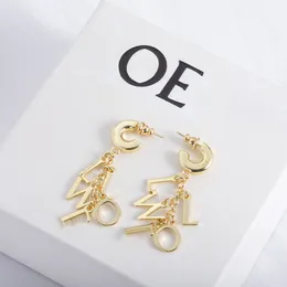 Designer Gold Stud für Frauenanhänger Geometrische Sier -Charm Schmuck Mode Ohrohrstecker Hoop Ohrring Frau Designer Ohrringe Geschenk