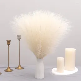 Decorative Flowers 10 30PCS/lot Artificial Fluffy Pampas Grass Bouquet For Wedding Home Party Vase Decoration Boho Fake Plant Reed