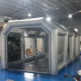 wholesale 10x6x4mH (33x20x13.2ft) Various sizes Inflatable Car Painting tent with flitters mobile small used inflatables cars spray paint booth for sale