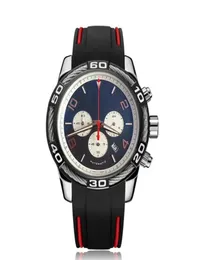 New Luxury Mens Watch Leather Strap Automatic Date Quartz Movement Chronograph Wristwatches Montre de luxe fashion sports men watc1637204
