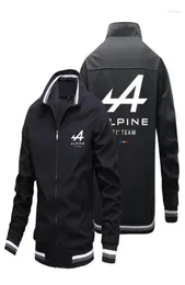 Men039s Trench Coats Alpine F1 Team Spring And Autumn Zipper Jacket Men39s Pocket Casual Sportswear Outdoor Cardigan8072651