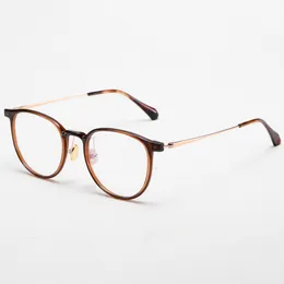 Optiska glasögon för män Kvinnor Retro Designer 5005 TR90 Fashion Sheet Glasses Titanium Frame Detaljerad elasticitet Oval Style Anti-Blue Light Lens Plate with Box